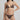 Woman wearing a brown bikini against a plain background