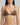 Brown bra worn by a model on a plain background