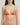 Woman wearing an orange bikini against a plain background
