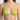Green bikini top worn by a person on a plain background