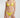 Woman wearing a yellow bikini against a white background
