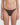 Brown bikini bottom worn by a person on a white background