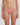 Person wearing a coral pink bikini bottom on a plain background