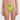 Green bikini bottom on a plain background