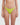 Green bikini bottom on a plain background