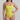 Woman wearing a yellow one-piece swimsuit against a plain background