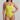 Woman wearing a yellow one-piece swimsuit against a plain background