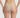 Beige underwear worn by a person on a plain background