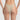 Beige underwear worn by a person on a plain background