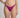 Person wearing a bright pink bikini bottom on a plain background