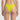 Yellow bikini bottom on a plain background