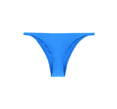 Coco Bikini Bottom in sky blue, classic cut, full coverage, made from regenerated nylon, crafted in Italy.