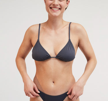 Coco Bikini Top Graphite Grey