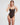 Niki One Piece tank swimsuit in chocolate brown, made in Italy from regenerated nylon, featuring slim straps and moderate coverage.