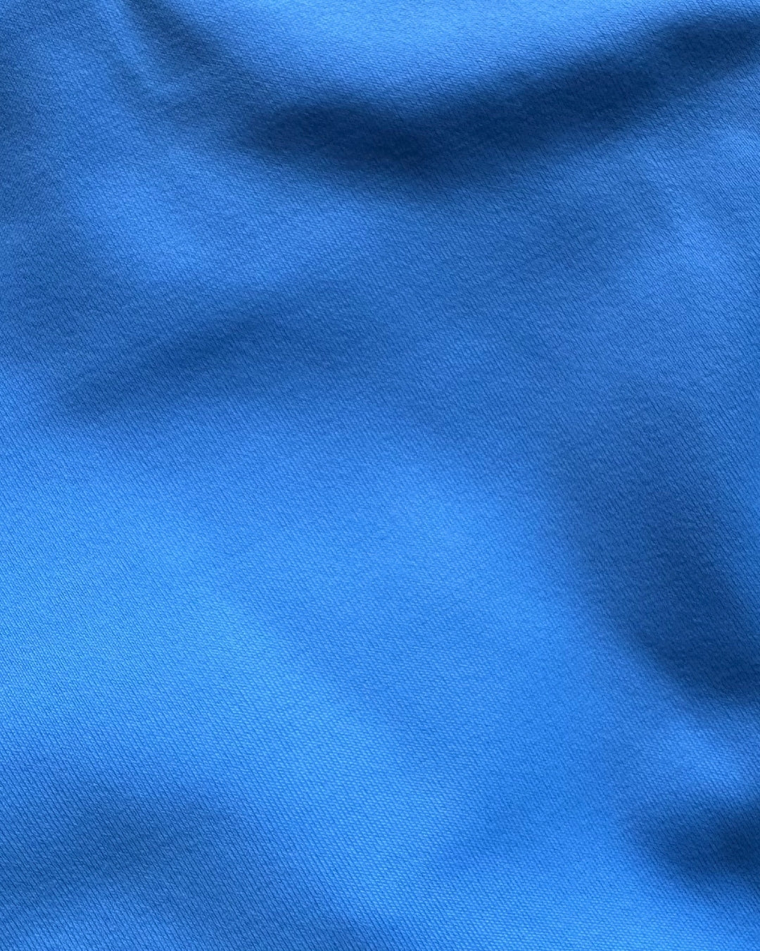 Close-up of a blue regenerated nylon fabric texture