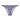 Blue and white geometric occhio print bikini bottom on a white background