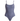 One-piece swimsuit with Blue and white geometric occhio print on a white background