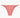 Pink thong bikini bottom on a white background