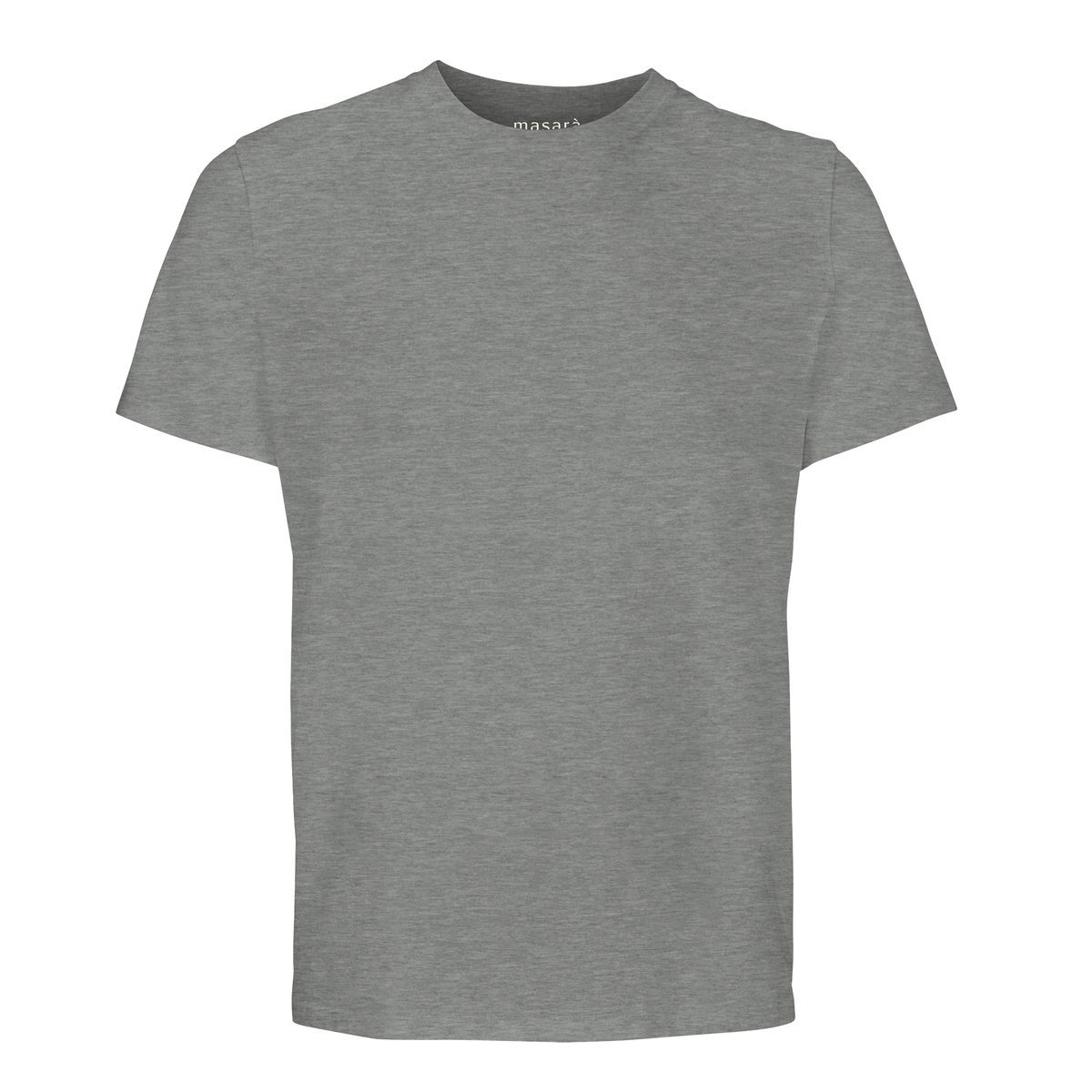 Magnetic Tee in Heather Grey with the authenticity is magnetic artwork printed on the back