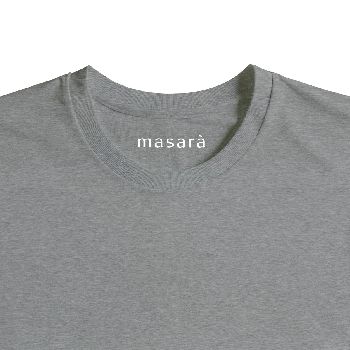The authenticity is magnetic artwork on the Magnetic Tee in Heather Grey