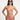 Woman wearing a pink bikini on a white background