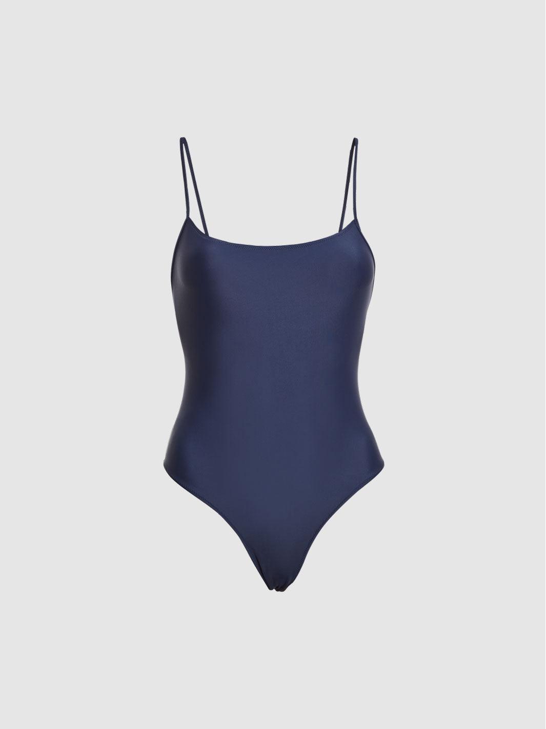 niki one piece swimsuit blueberry blue - masarà